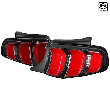 Spec-D Tuning 10-12 Ford Mustang LED Light Bar Tail Lights LT-MST10JRLED-TM